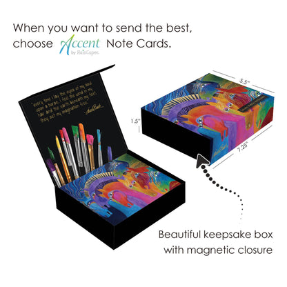 Notecards - Laurel Burch Horses - Box 16 Cards & Envelopes