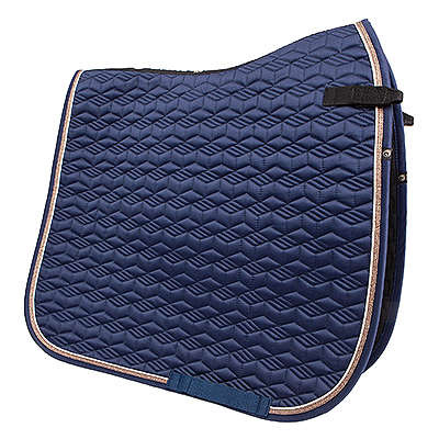 Tango Geometric Dressage Pad - Navy