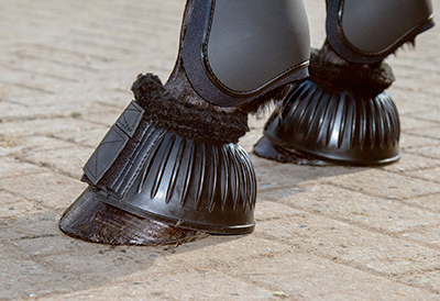 HKM Rubber over reach boots -Economic Plus- Black