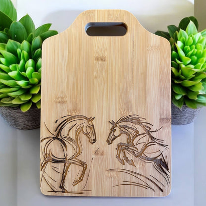 Event Horse Bamboo Cutting, charcuterie, cheese board