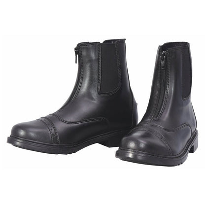 TuffRider Women Synthetic Leather Front Zipper Paddock Boots