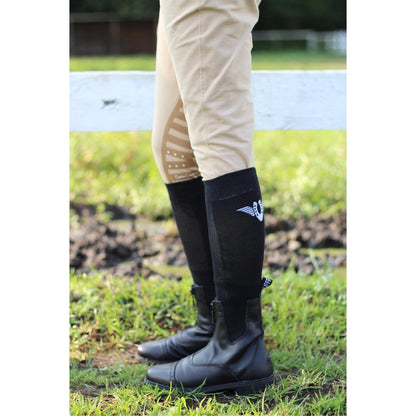 TuffRider Women Synthetic Leather Front Zipper Paddock Boots
