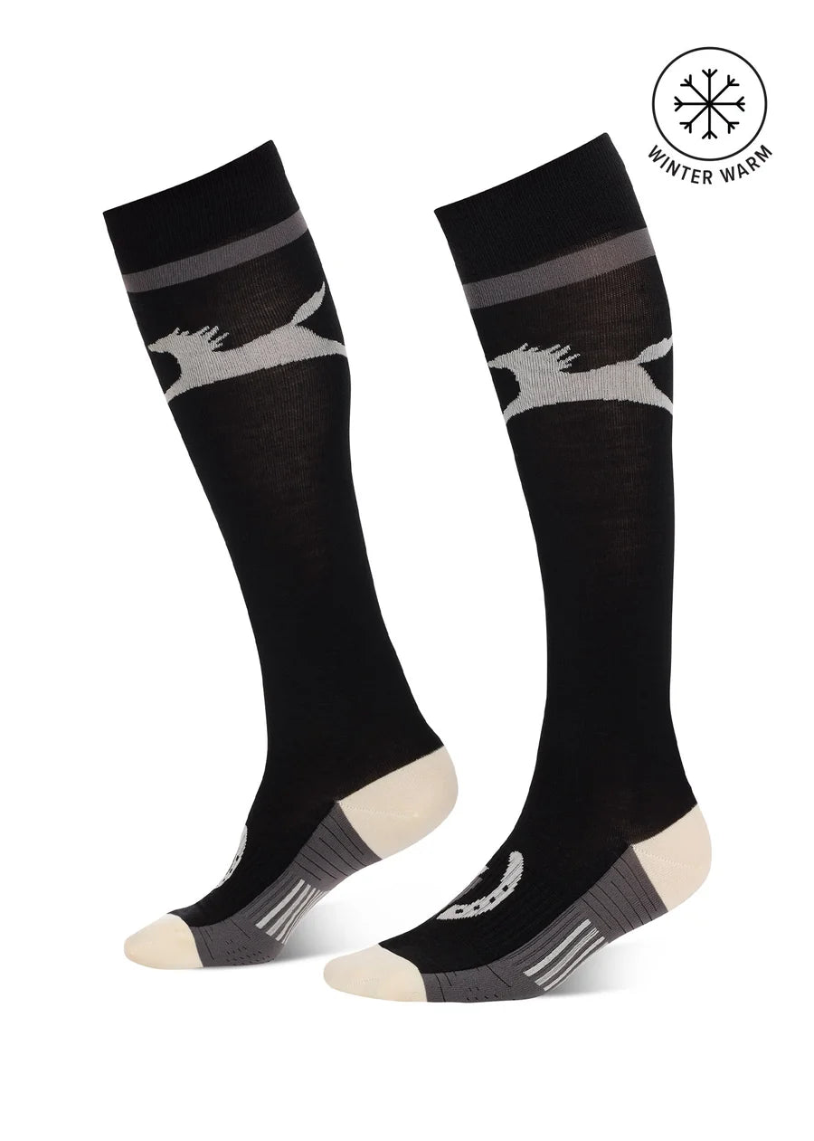 Kids Flying Horse Wool Knee-Hi Riding Socks