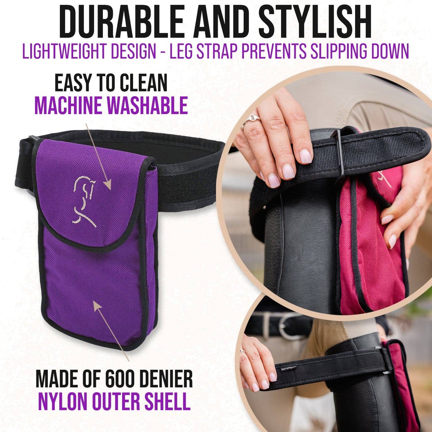 EQUESTRIAN MAGNETIC CELL PHONE HOLDER