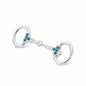 Small Silver Plated Snaffle Bit Stock Pin