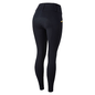 Horze Lucinda Women's High Waist Tights Silicone Full Seat - Dark Navy