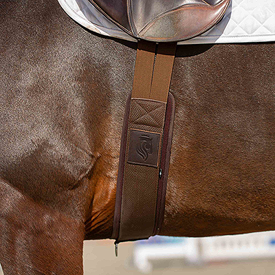 Equinavia Valkyrie Neoprene Non Slip Long Girth - Chocolate Brown