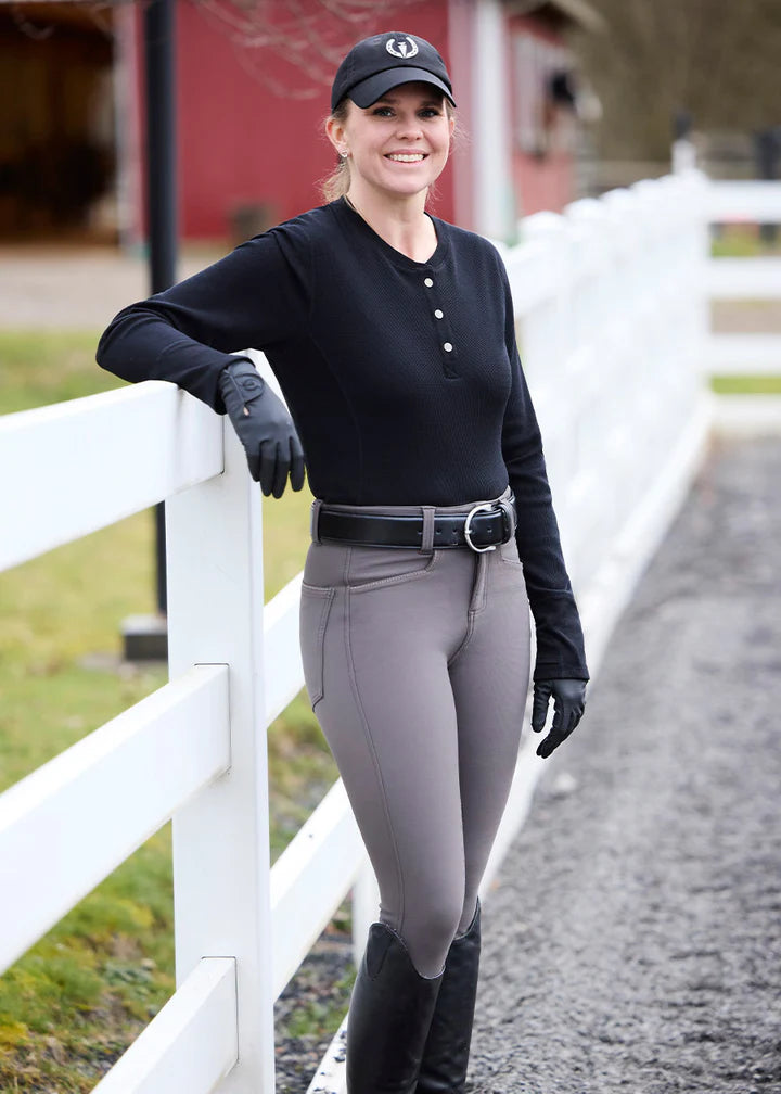 Hot to Trot Thermal Henley
