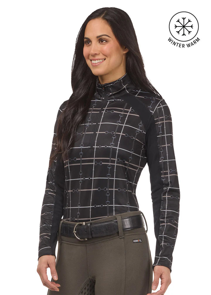 First Level Quarter Zip Stretch Fleece Tech Top