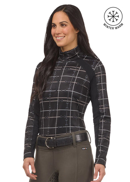 First Level Quarter Zip Stretch Fleece Tech Top