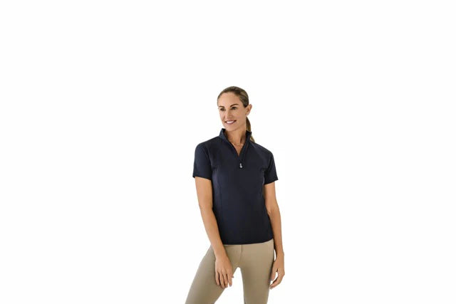 Ladies Ovation® Quarter Zip Short Sleeve Sunshirt