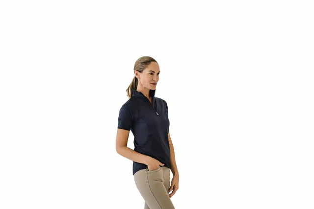 Ladies Ovation® Quarter Zip Short Sleeve Sunshirt