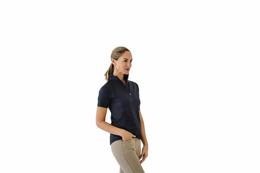 Ladies Ovation® Quarter Zip Short Sleeve Sunshirt