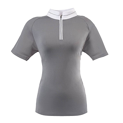 Ovation Elegance Sparkle Show Shirt- Short Sleeve Ovation - Grey