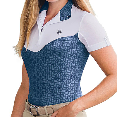 Romfh Infinity Show Shirt Short Sleeve Romfh - White/Navy Lucky Shoes