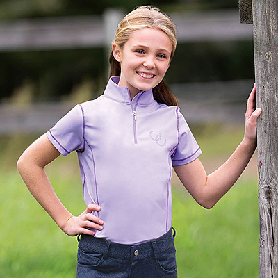 EquiStar Performance Top Short Sleeve - Voilet
