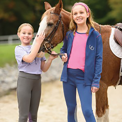 EquiStar Active Rider Performance Tight - Midnight/Fruit Punch