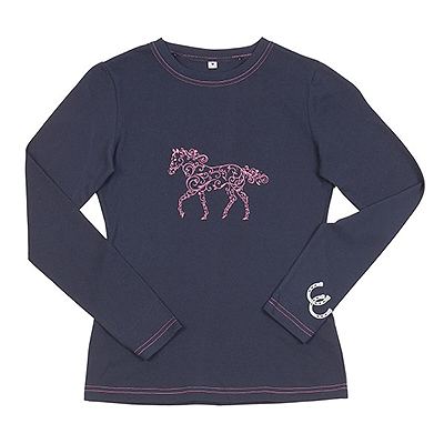 Equistar Long Sleeve Graphic Tee - Midnight