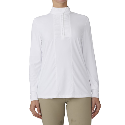 Ovation®® Elegance Grace Ladies Long Sleeve Show Shirt - White