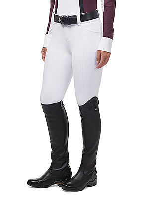 Kerrits Affinity® Pro Silicone Full Seat Riding Breech - White