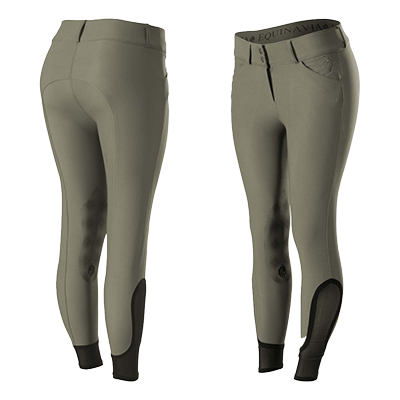 Equinavia Maud Womens Knee Patch Breeches - Sage Olive