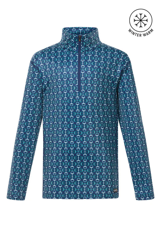 Kids First Level Quarter Zip Stretch Fleece Tech Top