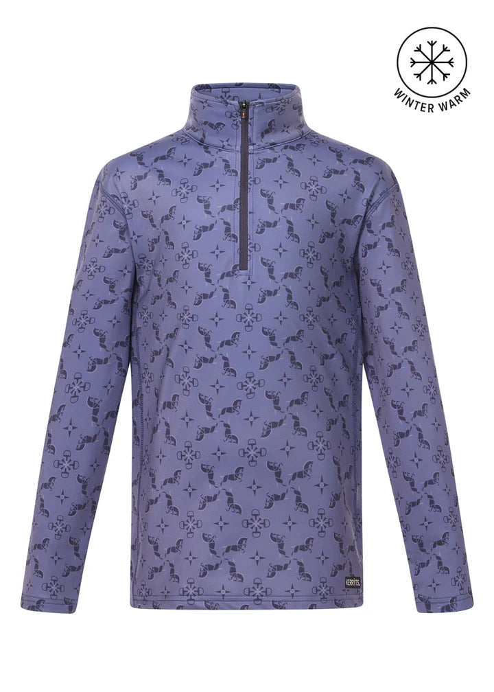 Kids First Level Quarter Zip Stretch Fleece Tech Top