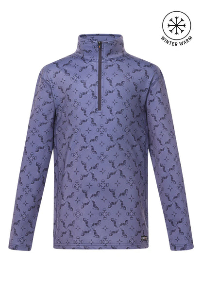 Kids First Level Quarter Zip Stretch Fleece Tech Top