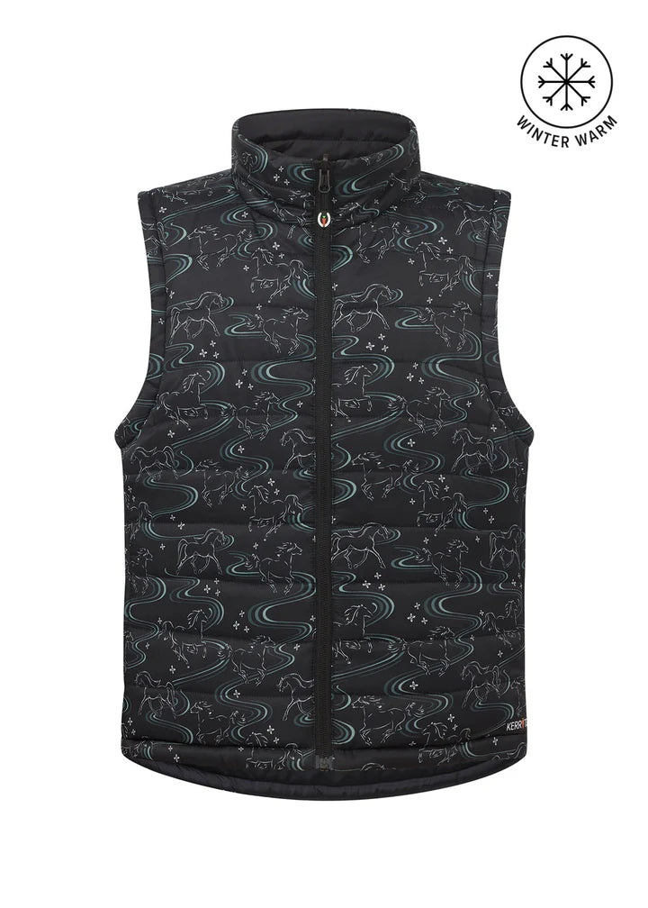 Kids Ride the Wind Reversible Quilted Riding Vest