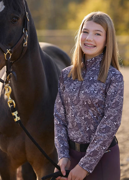Kids Traverse Quarter Zip Fleece Tech Top