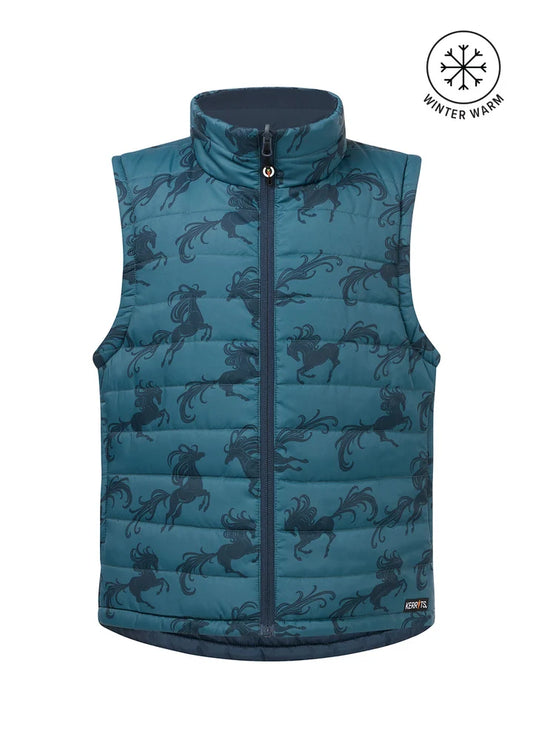 Kids Pony Parade Reversible Quilted Riding Vest