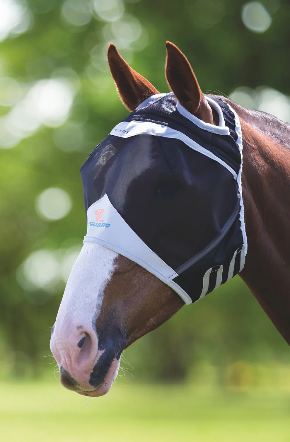 Shires FlyGuard Pro Fine Mesh Fly Mask With Ear Hole