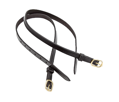 Shires Blenheim Leather Spur Straps - Black