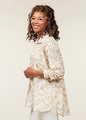 EQL Soft Touch Button Up Shirt – Print - Latte Countryside
