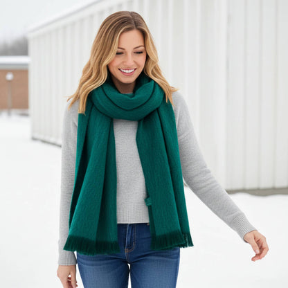 Alpaca Scarf - Emerald