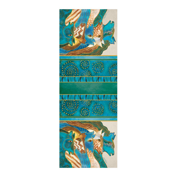 Fine Art Silk Blend Shawl Laurel Burch Sky Mares Horses