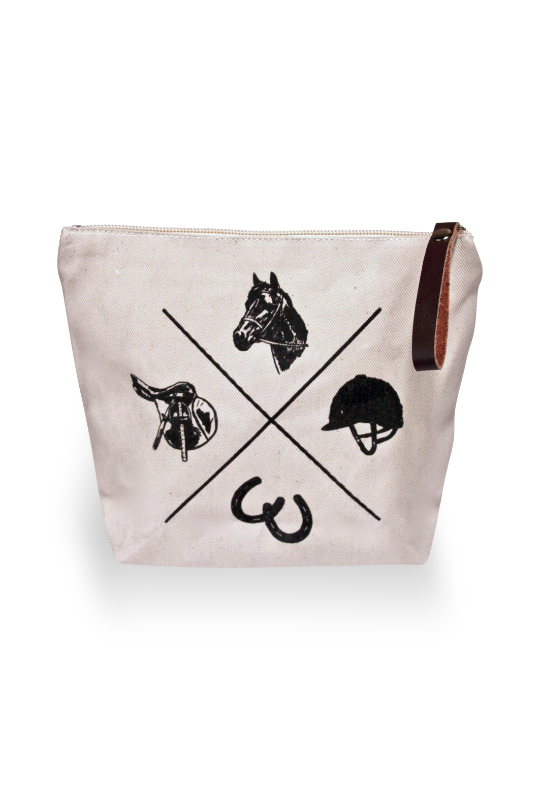 Vintage Rider Makeup Bag
