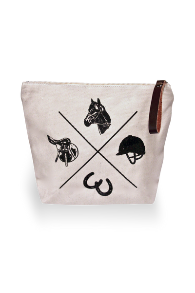 Vintage Rider Makeup Bag