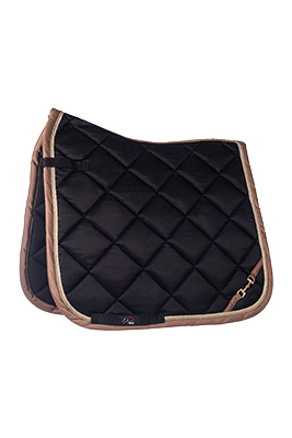 HKM Saddle Pad -Golden Gate Bit- Black