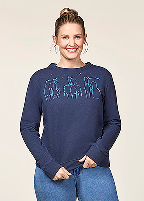 EQL Held Collage Sweatshirt - Ink