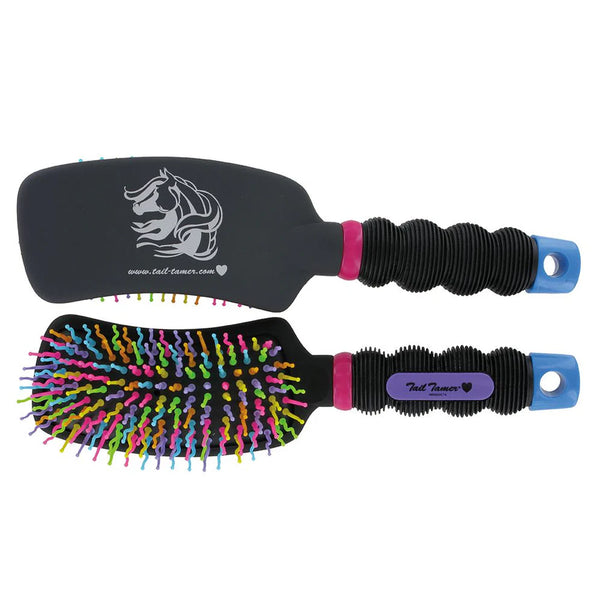 Tail Tamer Curved Handle Rainbow Brush