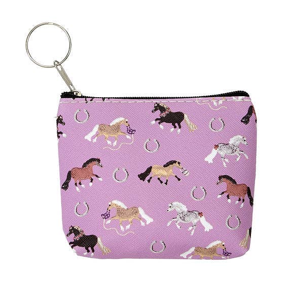 AWST Int'l "Lila" Pony Puff Coin Purses