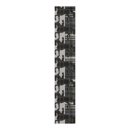Black Equestrian Table Runner, Equestrian Dining Room