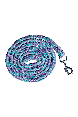 HKM Lead Rope -Funny Horses- with Snap Hook - Turquoise/Lilac