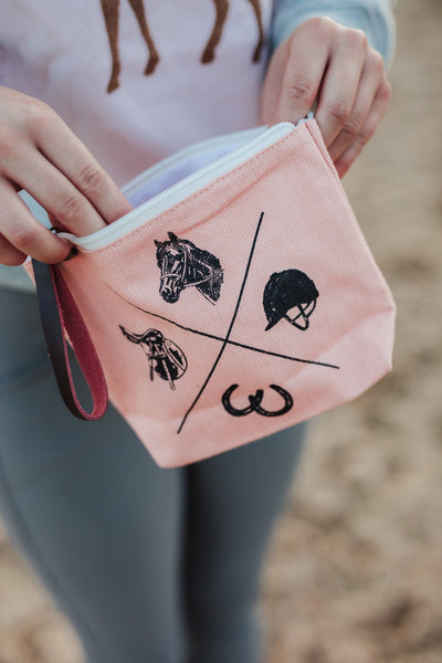 Vintage Rider Makeup Bag