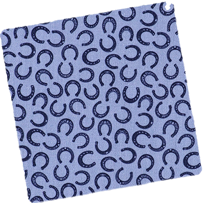RJ Classics Tori Jr. Show Shirt - Blue Horseshoes