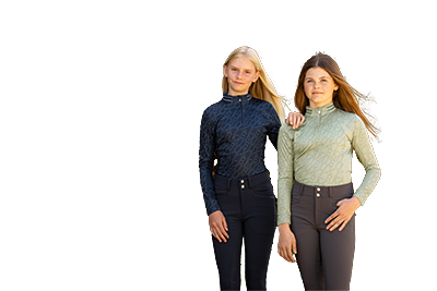 LeMieux Young Rider Frieda Base Layer - Fern and Navy