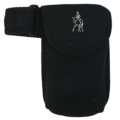 Black Cell Phone Case with Embroidery - Dressage