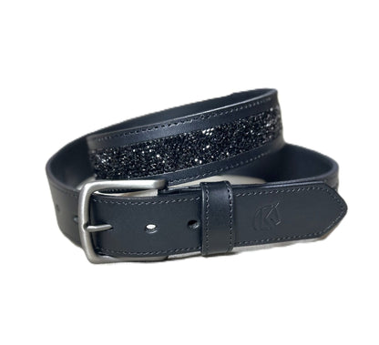 KL Select Crushed Stone Leather Belt
