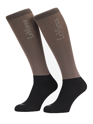 LeMieux Competition Sock 2 Pack - Walnut